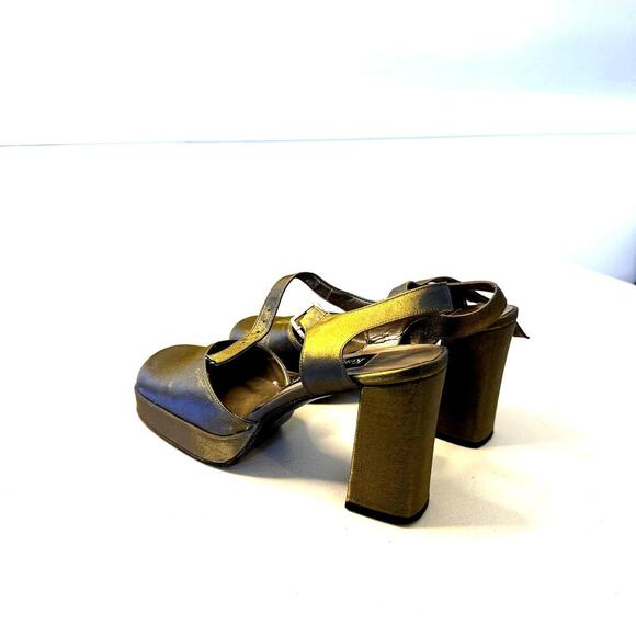 VTG 90s Kenneth Cole New York Women's Platform Sandals Heels 7.5 - Picture 2 of 8